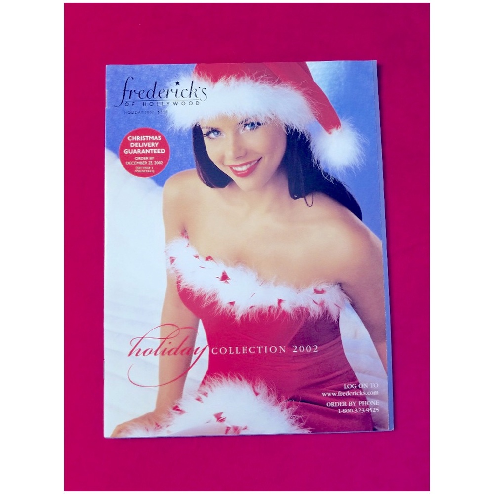 Vintage Frederick's of Hollywood Lingerie Pinup Catalog Holiday Collection 2002